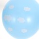thumbnail image 3 of 50 piezas 12 pulgadas globos de látex azul nubes impresión de globos adornos conjunto de suministros de fiesta de cumpleaños decoraciones de diseño, 3 of 7