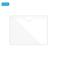 thumbnail image 3 of Unique Bargains 3' x 4' Self Adhesive Index Card Pockets Plastic Label Holder Sticky Pocket Sleeves, Clear 30 Pack, 3 of 6
