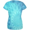 thumbnail image 2 of Jack Frost Snowflake Fractal Mandala All Over Womens T Shirt Multi 2XL, 2 of 2