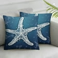 thumbnail image 2 of Nawypu  Custom Nautical Pillowcase Starfish Ocean Sea Coastal Throw Pillow Cover Decorative Cushion Cover for Couch Sofa Bed Home Decor Housewarming Gifts, 2 of 6