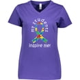 thumbnail image 3 of Inktastic Autism Special Education Teacher Ribbon Women's V-Neck T-Shirt, 3 of 5
