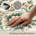 thumbnail image 6 of ODIKA 6'x9' Washable Area Rug Non-Slip, Chair-Friendly, Circular Round Watercolor Vintage Impressionist Botanical Border for Dining Room, Under Table, Office Décor, 6 of 7