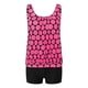 thumbnail image 4 of MKLEKYY Trajes De Baño Mujer Short Women High Waisted Bikini Sexy Push Up Two Piece Swimsuits Vintage Swimsuit Two Piece Retro Ruched High Waist Print Bikini Set, 4 of 6