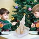 thumbnail image 4 of Adornos navideños, regalos navideños, trineo navideño, Papá Noel, muñeco de nieve y reno, figuras decorativas festivas, adornos de muñecos de trineo, 4 of 5
