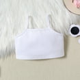 thumbnail image 6 of Bovxnpu Girls 2 Piece Outfits, Toddler Girls Cotton Cami Tops and Pleated Skirt, Short Sleeve Jacket White Short Suspenders + Pleated Short Skirt Solid Set 3 Years, 6 of 8