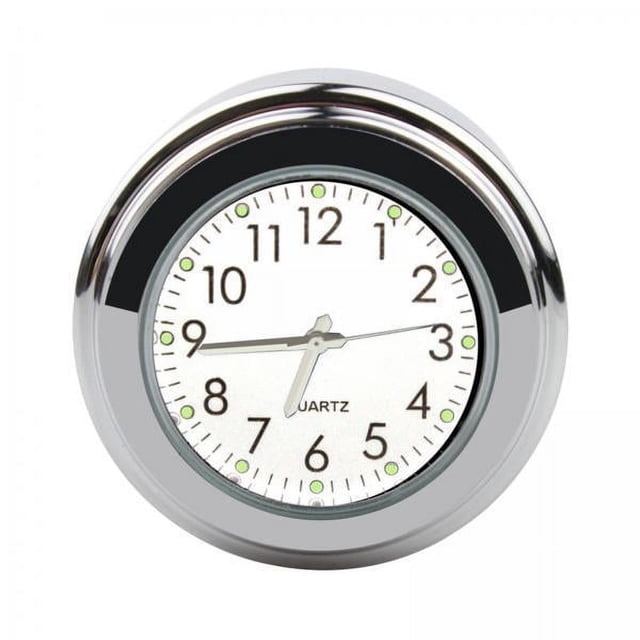 Reloj de manillar,Reloj de montaje en manillar modificación de termómetro,piezas indicador de tiempo reloj de manillar de motocicleta,Reloj de montaje en manillar de motocicleta Reloj con