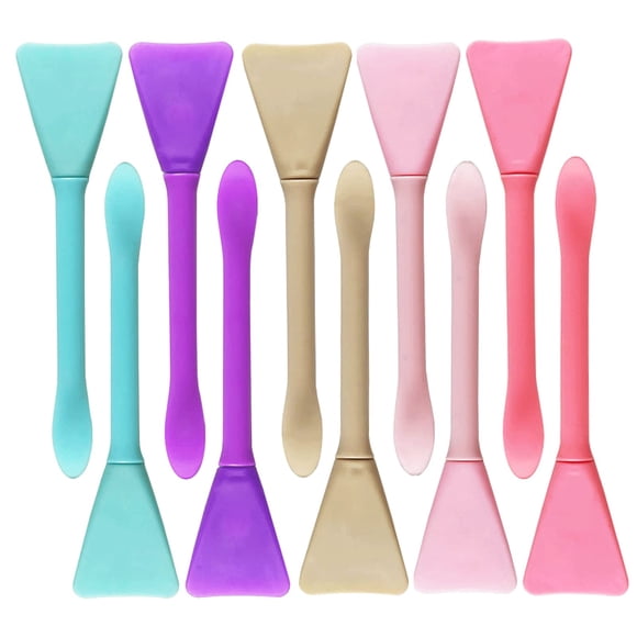 Juego de 10 cepillos de silicona para mascarillas faciales