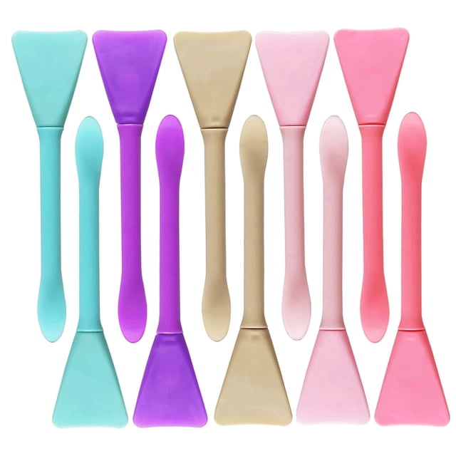 Juego de 10 cepillos de silicona para mascarillas faciales
