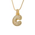 thumbnail image 2 of Collares para Mujeres Moda Inglés Nombre de Carta Cadena Colgante Regalo de Joyería, Aleación Strass Electroplatación Declaración Collar, Joyería para Mujeres, 2 of 4