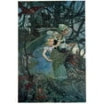 thumbnail image 2 of Charles Folkard 11x14 Gold Ornate Wood Frame and Double Matted Museum Art Print Titled - We Must Not Be Out a Moment Longer (1949), 2 of 4
