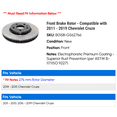 thumbnail image 2 of Front Brake Rotor - Compatible with 2011 - 2019 Chevy Cruze 2012 2013 2014 2015 2016 2017 2018, 2 of 2