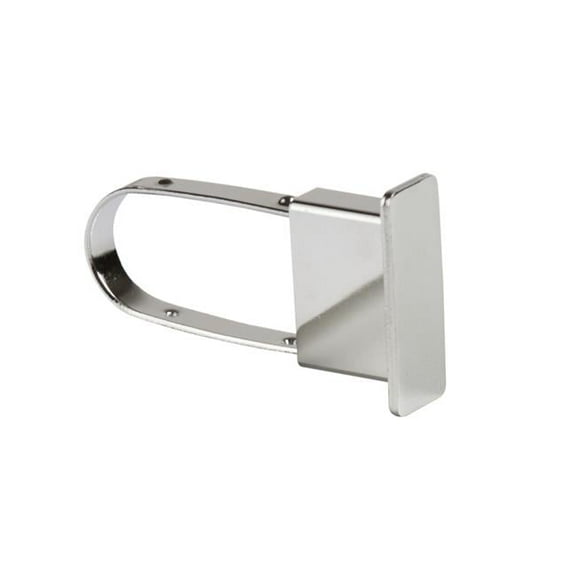 EC5 - Extended Chrome Endcap for 1/2" x 1-1/2" Rectangular Hangrail - Sold in Pack of 100
