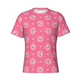 thumbnail image 3 of Naloa Cartoon Pigs and Hearts Men's T-Shirt Sport T-shirt Men's Basic Tee Casual Men's Shirt, Round Neck, Short Sleeves - XX-Large, 3 of 5