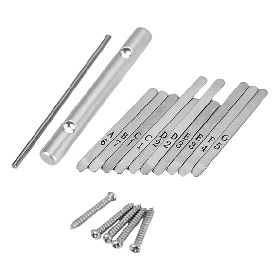 LULULION 1 Set Thumb Piano Parts Kalimba Keys Steel for Sound Production and Music Note Identification