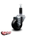 thumbnail image 2 of 3 Inch Soft Rubber Wheel Swivel 1-1/8 Inch Expanding Stem Caster SCC, 2 of 2