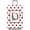 Multi-D, variant on Suitcase Cover Red Polka Dots Luggage Protector Leaves Monogram Letter U Washable Travel Baggage Covers Fit 18-21 Inch Luggage