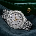 thumbnail image 2 of Pre-Owned Rolex Datejust 36MM 16030 Diamond Paved Eastern Arabic Dial Diamond Bezel Stainless Steel Full Diamond Jubilee Bracelet 8.75ct, 2 of 8