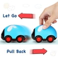 thumbnail image 2 of paquetes de juguetes de animales, coches, juegos de empuje y marcha atrás y adelante, juguetes de coche, rellenos de calcetines para niños pequeños, niños y niñas de más de 3 años (escarabajo) oso de fresa Electrónica, 2 of 6