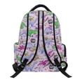 thumbnail image 2 of HUIACONG Purple Magic Dinosaur School Backpack for Kids Age 5-16, Water Resistant Bookbag with Adjustable Cushioned Straps, Multi Pockets Sturdy Lightweight Daypack for School & Outdoor Trips, 2 of 7