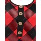 thumbnail image 3 of Camiseta de Talla Extra con Cordones a Cuadros Rosegal Mangas largas de talla grande, 3 of 5