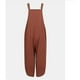 thumbnail image 4 of Mujer señoras verano otoño peto Cami Top botones mono holgado mono mono bolsillos pantalones vacaciones, 4 of 5