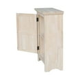 thumbnail image 5 of Pemberly Row 36" Traditional Solid Parawood Single Jelly Cabinet in White, 5 of 10