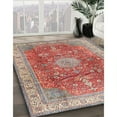 thumbnail image 2 of Ahgly Company Indoor Rectangle Traditional Tan Brown Medallion Area Rugs, Swatch Sample, 2 of 6