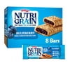Nutri-Grain Soft Baked Breakfast Bars, Made with Whole Grains, Kids Snacks, Blueberry, 10.4oz Box (8 Bars)