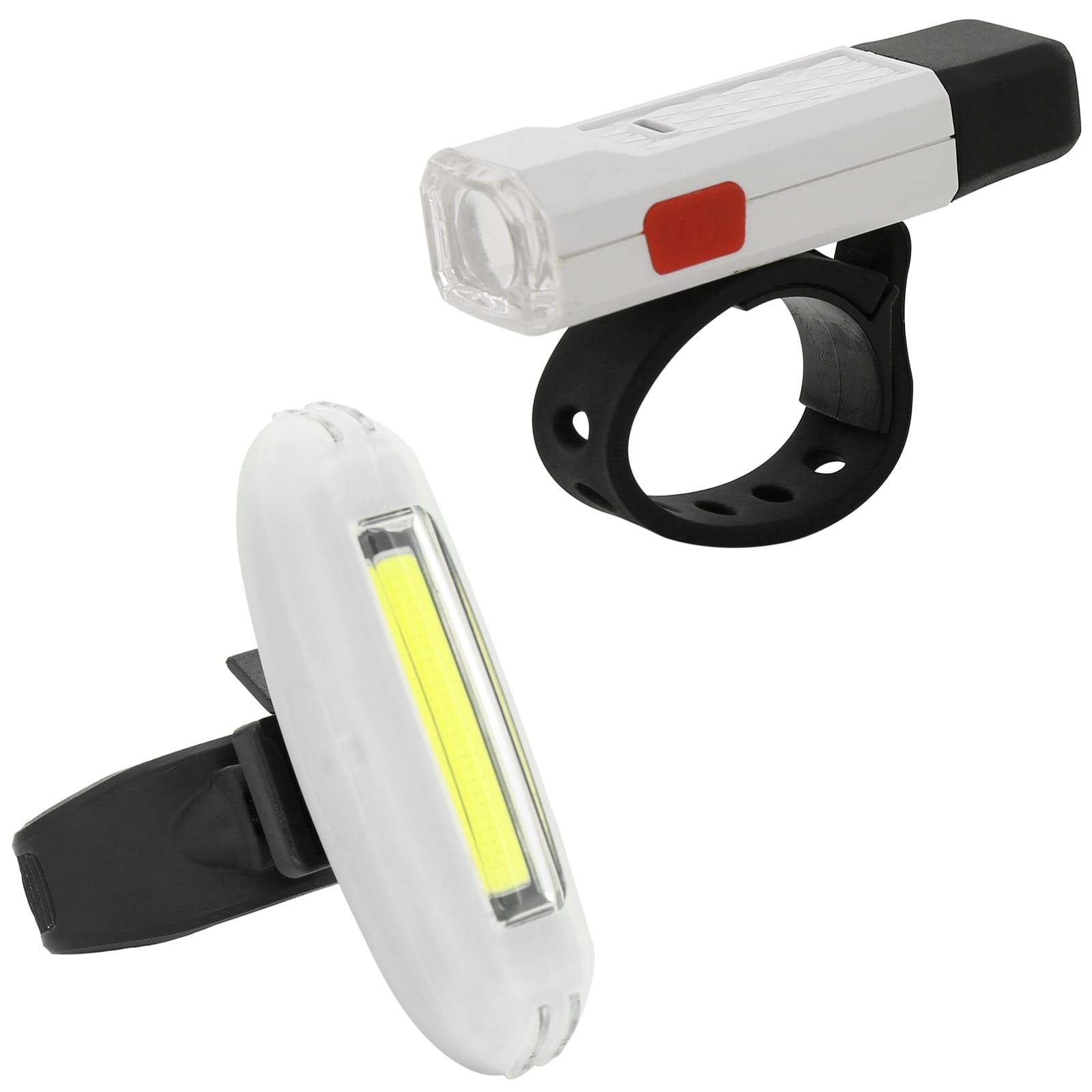 Details about   Bike Light Taillight Kit USB Rechargeable Battery Bicycle Headlight Flashlight 