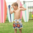 thumbnail image 4 of FORMRS Boys Swim Trunks Quick Dry Mesh Liner Boardshorts Sizes XS-XL, Colorful Flowers Pattern, 4 of 7
