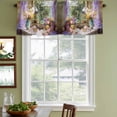 thumbnail image 4 of 2 Pack Valances for Windows, Spring Flowers Window Valances for Living Room/Bedroom/Bathroom, Vintage Middle Century Abstract Oil Painting Light Filtering Kitchen Curtain Valance 60"W x18" L, 4 of 9