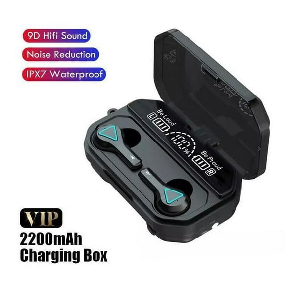 TWS Bluetooth compatible Earphones 2200mAh Charging Box Wireless Headphone Stereo Sports Waterproof Earbuds Headsets With Mic
