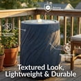 thumbnail image 3 of Sunnydaze Indoor/Outdoor Textured Spiral Polystone Bubble Fountain with LED - Blue, 3 of 10