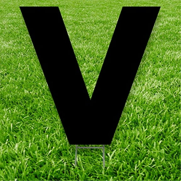 Black Letter V 20 inches tall