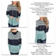 thumbnail image 5 of Sudadera con capucha de manga larga con empalme a rayas, suave y holgada, para mujer, para la cita diaria en la universidad, 5 of 6