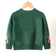 thumbnail image 4 of Staki Kids Sweaters Boys Boys Sweater Cotton Sweater Kids Cable Knit Casual Pullover (Green,4-5 Years), 4 of 5