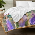 thumbnail image 4 of Personalized Picture Blankets with Family is Everything Custom Blanket with Picture for Mom Dad Grandpa Grandma Daughter Son Customized Throw Blankets for Thanksgiving Christmas, 4 of 6