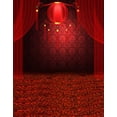 thumbnail image 1 of BSDHOME Toile de Fond en Polyester Rouge pour Photographie de Scène Accessoires Photo Studio 5x7ft, 1 of 2