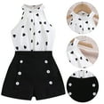 thumbnail image 6 of GYRATEDREAM Girls Summer Outfits Sleeveless Halter Top and Shorts Set Kids 2Pcs Clothes Set with Belt for 11-12Y, 6 of 9