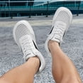 thumbnail image 5 of Men's Wide Toe Sports Shoes, Breathable Mesh Anti-Slip Running & Badminton Sneakers, Extra Comfort for Long Standing, Spring/Summer Outdoor Fitness & Casual Wear, 5 of 7