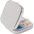 thumbnail image 1 of Portable Metal Travel Medicine Box/Storage Box (Square 3 Compartments, Square Silver), 1 of 7