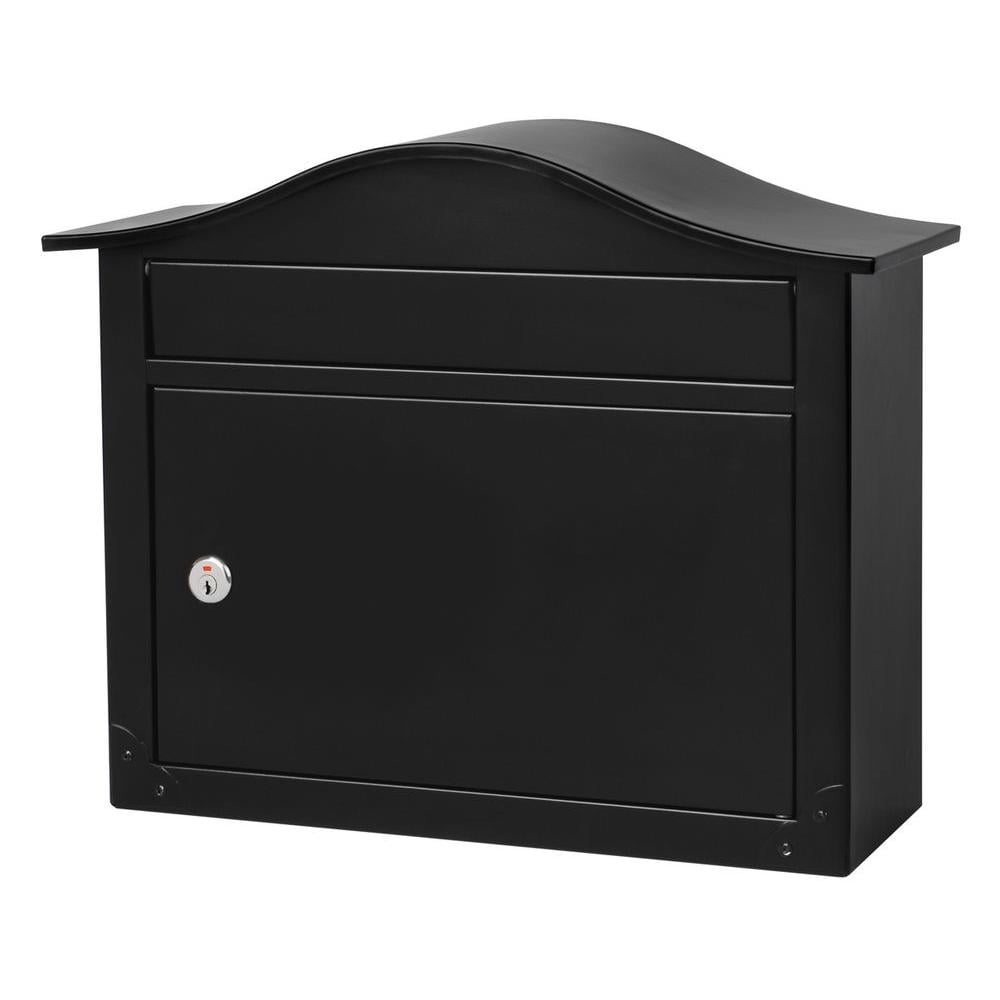 Architectural Mailboxes Saratoga Black WallMount Lockable Mailbox