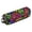 Neon-colored Triangle, variant on Hair Tools Storage with Heat Resistant Mat- Tri-color Pattern Printed Curling Iron Travel Bag/Flat Iron Case for Women