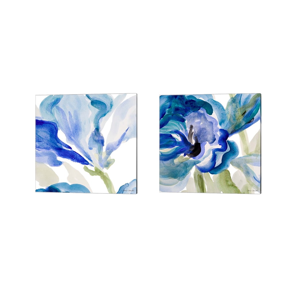 Red Barrel Studio® " Delicate Blue Square I & II " by Lanie Loreth 2 - Pieces (Set of 2)