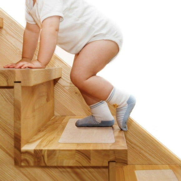 Marches d'Escalier Antidérapantes 6x 24, Butizone Lot de 15 Bandes Transparentes Pré-Découpées, Douces et Imperméables pour Sol, Baignoire, Salle de Bain, Sécurité pour Personnes Gées, Enfants et Animaux