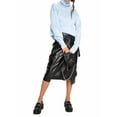 thumbnail image 1 of FOCUSNORM Chandail à Col Roulé Ample pour Femmes, Couleur Unie, Manches Longues, Pulls d'Automne et d'Hiver, Tricot Chaud, Mode Urbaine, 1 of 8