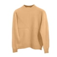 thumbnail image 4 of Breezora Chandail Col Roulé Semi-Confortable pour Femmes Manches Longues Coupe Ample pour Automne Hiver Taille m Jaune, 4 of 5