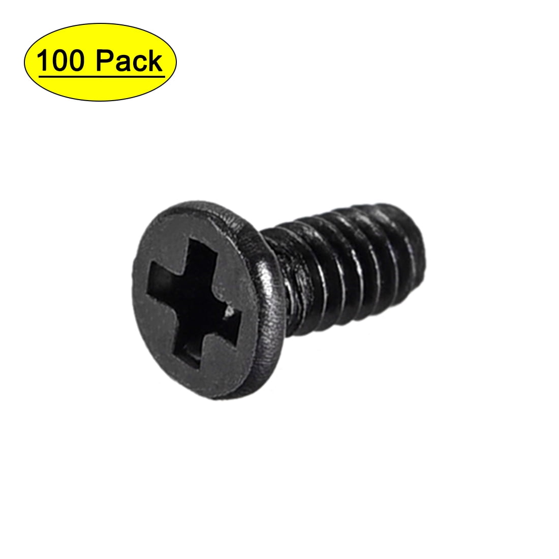 M1.4 x 3mm Laptop Notebook Computer Screws Phillips Head Screw Black