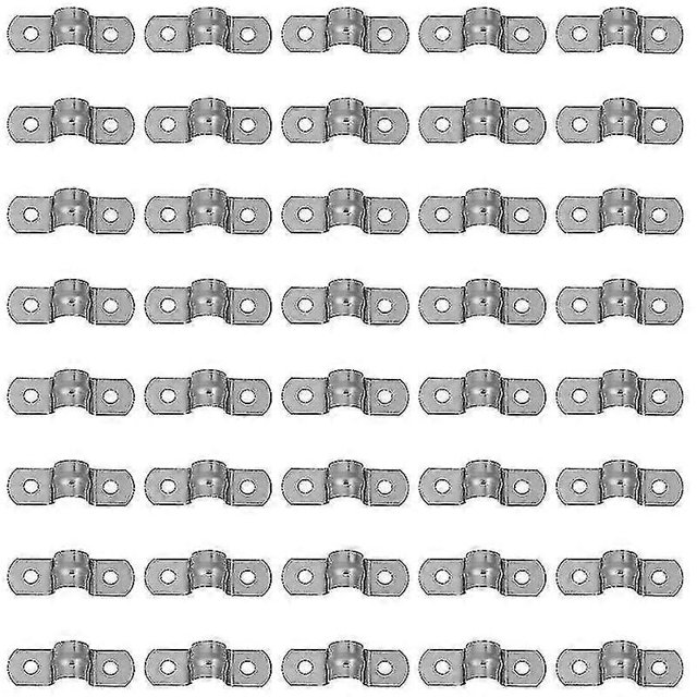 40pcs Stainless Steel Plumbing Pipe Saddle Clips U Shaped Saddle Clamps (m10)