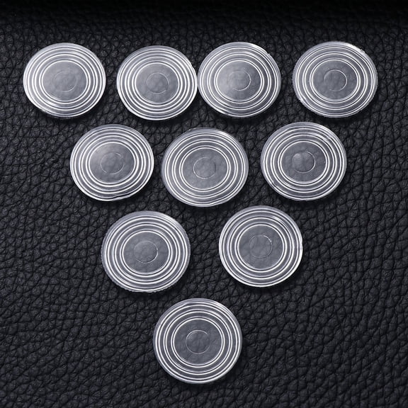 NICEXMAS 250Pcs Transparent Glass Table Bumpers Rubber Pads for Cushioning and Separation